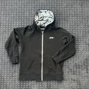 Hooey Black Kids Hoodie with Patterned Lining